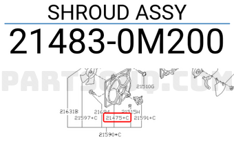 Nissan 214830M200 SHROUD ASSY