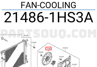 Nissan 214861HS3A FAN-COOLING