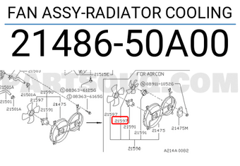 Nissan 2148650A00 FAN ASSY-RADIATOR COOLING