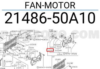 Nissan 2148650A10 FAN-MOTOR