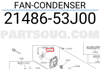 Nissan 2148653J00 FAN-CONDENSER