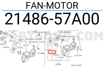 Nissan 2148657A00 FAN-MOTOR