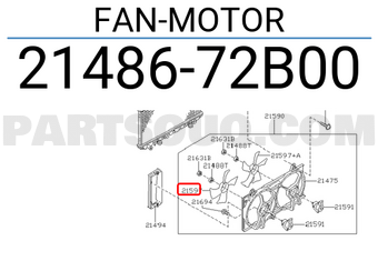 Nissan 2148672B00 FAN-MOTOR