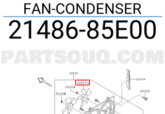 Nissan 2148685E00 FAN-CONDENSER