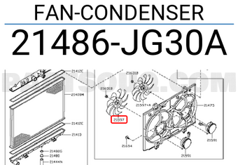 Nissan 21486JG30A FAN-CONDENSER