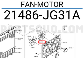 Nissan 21486JG31A FAN-MOTOR
