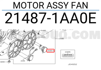 Nissan 214871AA0E MOTOR ASSY FAN