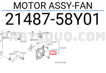 Nissan 2148758Y01 MOTOR ASSY-FAN