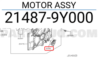 Nissan 214879Y000 MOTOR ASSY