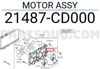 Nissan 21487CD000 MOTOR ASSY