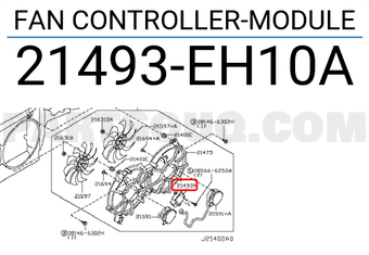 Nissan 21493EH10A FAN CONTROLLER-MODULE