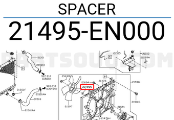 Nissan 21495EN000 SPACER