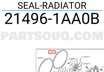 Nissan 214961AA0B SEAL-RADIATOR