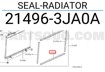 Nissan 214963JA0A SEAL-RADIATOR