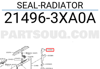Nissan 214963XA0A SEAL-RADIATOR