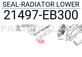 Nissan 21497EB300 SEAL-RADIATOR LOWER