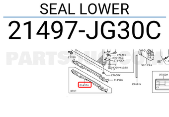Nissan 21497JG30C SEAL LOWER