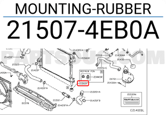 Nissan 215074EB0A MOUNTING-RUBBER