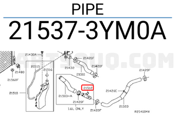 Nissan 215373YM0A PIPE