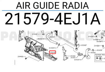 Nissan 215794EJ1A AIR GUIDE RADIA