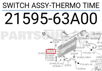 Nissan 2159563A00 SWITCH ASSY-THERMO TIME