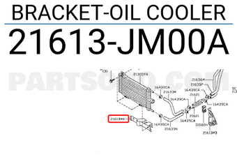 Nissan 21613JM00A BRACKET-OIL COOLER