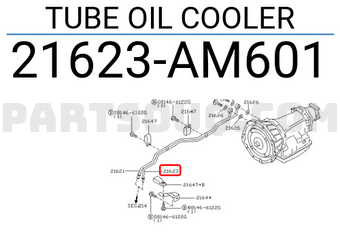 Nissan 21623AM601 TUBE OIL COOLER