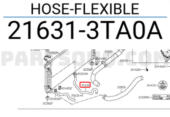 Nissan 216313TA0A HOSE-FLEXIBLE