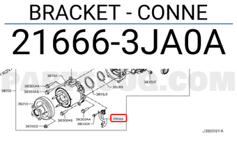 Nissan 216663JA0A BRACKET - CONNE