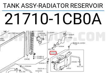 Nissan 217101CB0A TANK ASSY-RADIATOR RESERVOIR