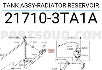 Nissan 217103TA1A TANK ASSY-RADIATOR RESERVOIR
