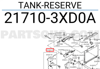 Nissan 217103XD0A TANK-RESERVE