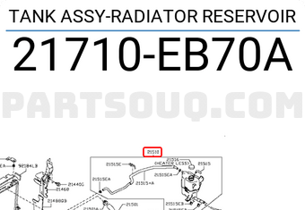 Nissan 21710EB70A TANK ASSY-RADIATOR RESERVOIR