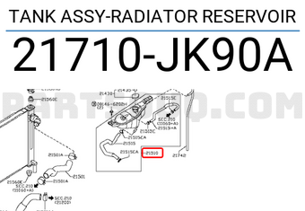 Nissan 21710JK90A TANK ASSY-RADIATOR RESERVOIR
