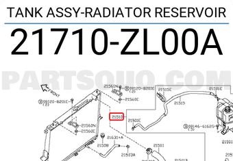 Nissan 21710ZL00A TANK ASSY-RADIATOR RESERVOIR