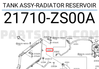 Nissan 21710ZS00A TANK ASSY-RADIATOR RESERVOIR