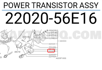 Nissan 2202056E16 POWER TRANSISTOR ASSY