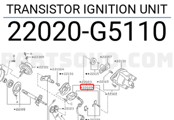 Nissan 22020G5110 TRANSISTOR IGNITION UNIT