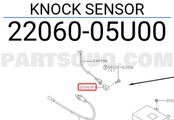 Nissan 2206005U00 KNOCK SENSOR