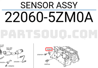 Nissan 220605ZM0A SENSOR ASSY