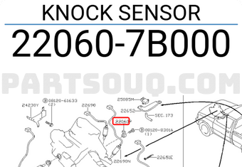Nissan 220607B000 KNOCK SENSOR