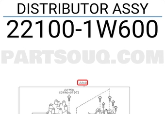 Nissan 221001W600 DISTRIBUTOR ASSY