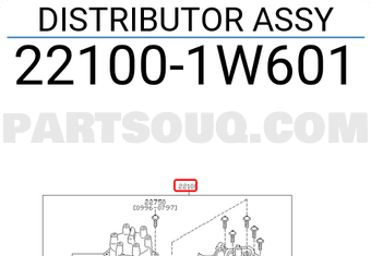 Nissan 221001W601 DISTRIBUTOR ASSY