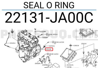 Nissan 22131JA00C SEAL O RING