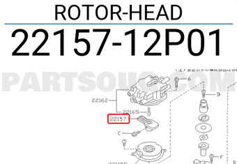 Nissan 2215712P01 ROTOR-HEAD