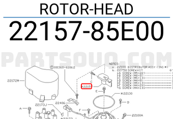 Nissan 2215785E00 ROTOR-HEAD