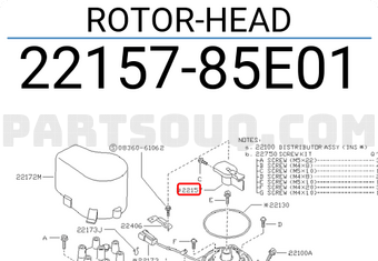 Nissan 2215785E01 ROTOR-HEAD