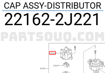 Nissan 221622J221 CAP ASSY-DISTRIBUTOR