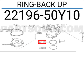 Nissan 2219650Y10 RING-BACK UP