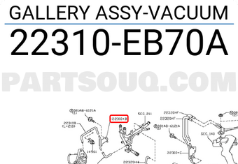 Nissan 22310EB70A GALLERY ASSY-VACUUM